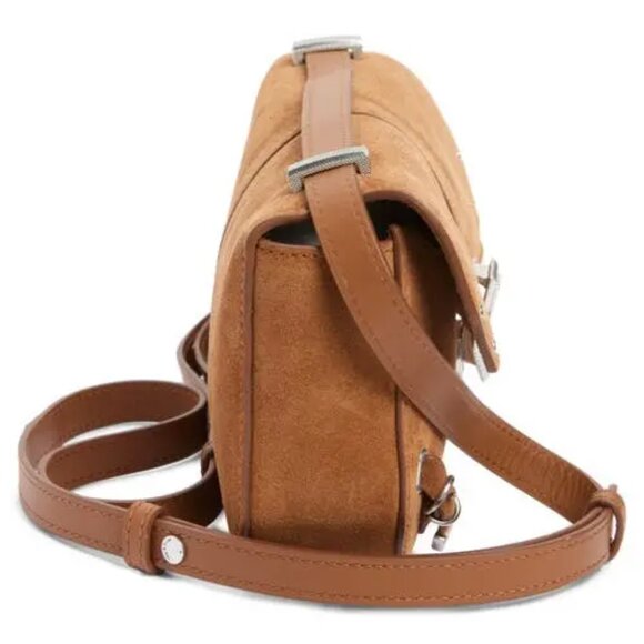 RAG & BONE Max Convertible Shoulder Bag In Brown Suede NIP - Picture 5 of 7